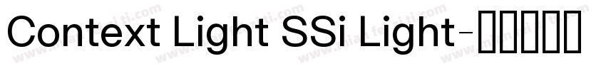 Context Light SSi Light字体转换